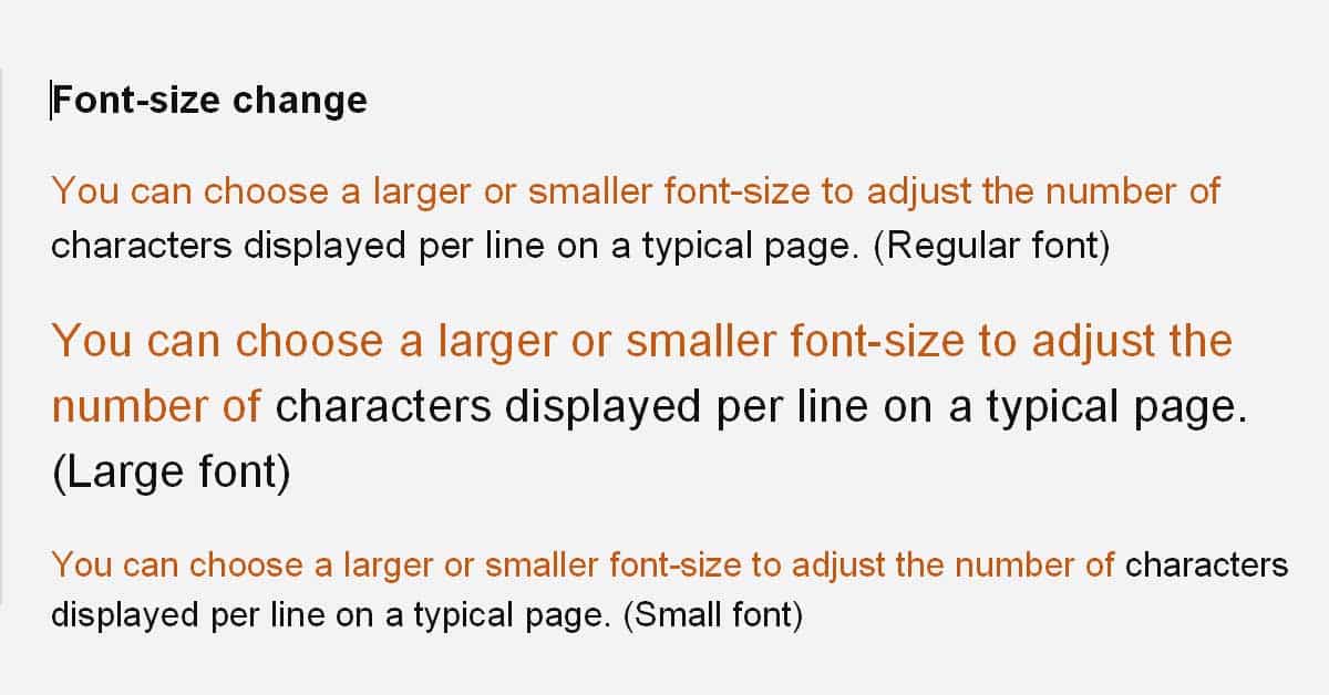 font-size-change